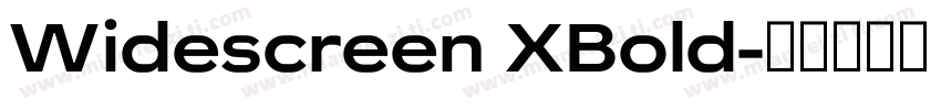 Widescreen XBold字体转换